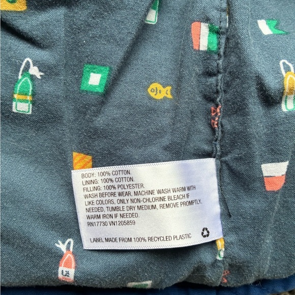 Genuine Kids by Oshkosh Blue Button Up Vest, Size 12 Months - Picture 4 of 7